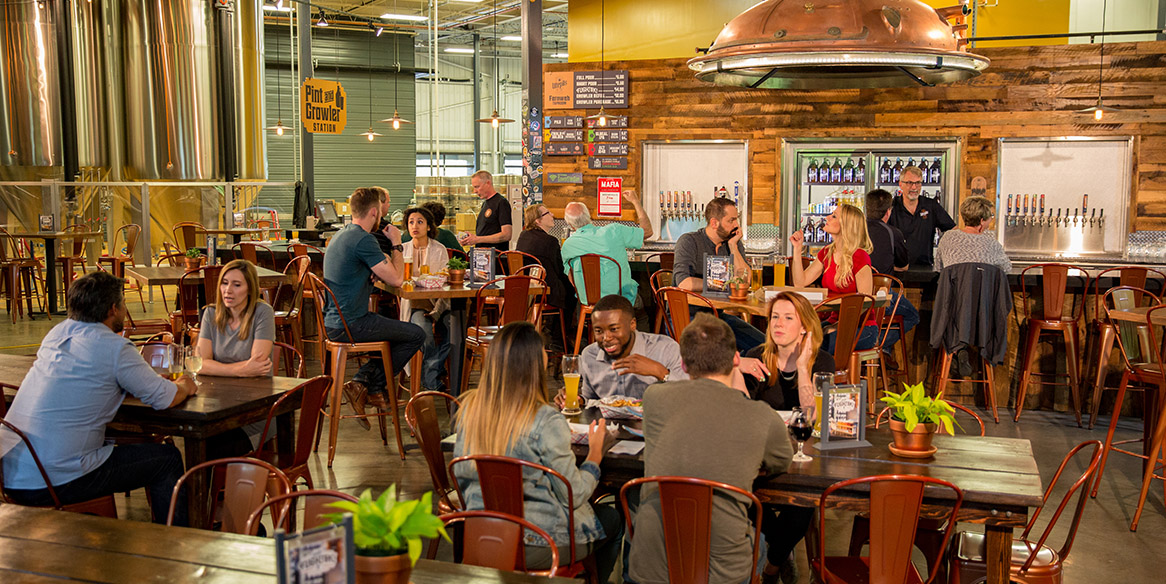 Lunch time at Utepils Taproom
